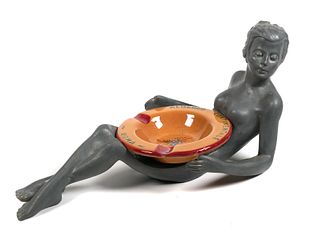 Art Deco Figural Nude Ashtray