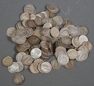 (165) Silver 90% US Dimes 10c