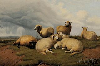 Thomas Sidney Cooper (British, 1803-1902)      Sheep at Rest
