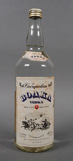 1970s USSR Russian Vodka Bottle