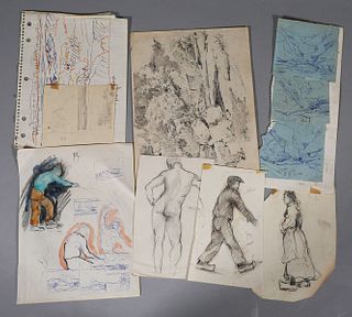 JAY CONNAWAY, Group of Sketchbook Pages