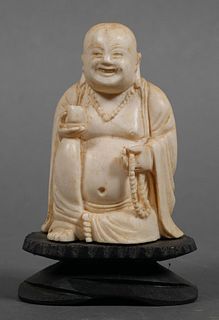 Antique Chinese Carved Ivory Buddha