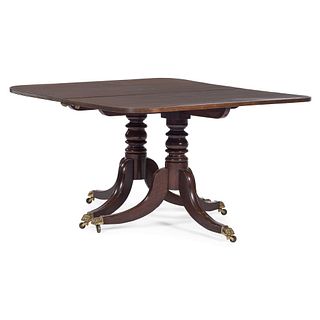 A George III Mahogany Pedestal Dining Table
