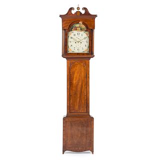 A George IV Mahogany Tall Case Clock, Signed Robert Goodwill