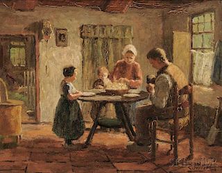 Evert Pieters (Dutch, 1856-1932)      The Family Repast