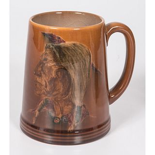 A Rookwood Pottery Native American Portrait Mug