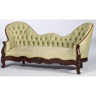 A Victorian Mahogany Sofa