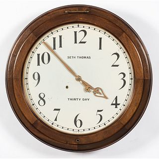 A Seth Thomas Thirty Day Gallery Clock
