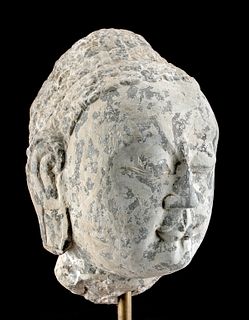 Chinese Wei Dynasty Stone Buddha Head
