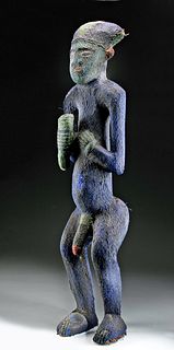 Large Early 20th C. African Bamileke Beaded Figure