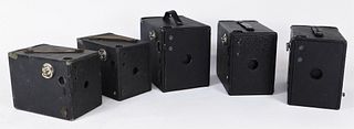 Lot of 5 Ansco Buster Brown Box Cameras