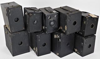 Lot of 9 Box Cameras #2