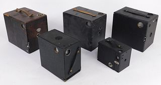 Lot of 5 Seneca Box Cameras