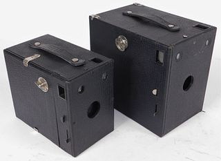 Lot of 2 Burke and James Box Cameras
