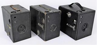Lot of 3 Conley Kewpie Box Cameras