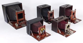 Lot of 5 Conley Folding Box Cameras