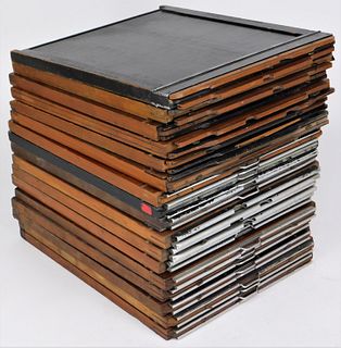 Lot of 17 8x10 Wood Film Holders
