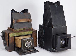 Lot of 2 Early Graflex Cameras