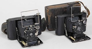 Lot of 2 ICA Icarette Folding Cameras
