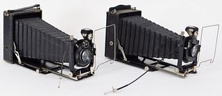 Lot of 2 ICA Ideal 9x12 Folding Cameras