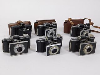 Lot of 6 Kodak Bantam Folding Cameras