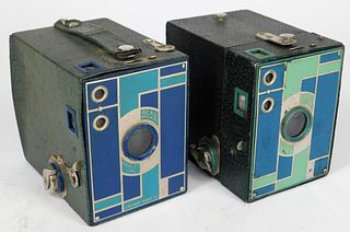 Lot of 2 Kodak Beau Brownie Cameras