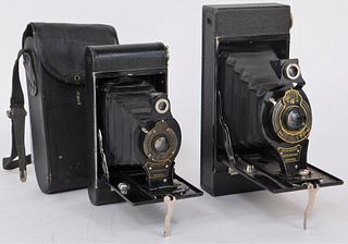Lot of 2 Kodak No. 2 Folding Brownie Cameras #1