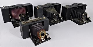 Lot of 4 Kodak Folding Brownie Camera #3