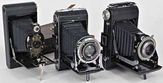Lot of 3 Kodak Folding Cameras #7