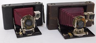 Lot of 2 Kodak Hawkeye Folding Cameras #11