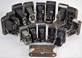 Lot of 16 Kodak Project or Parts Cameras