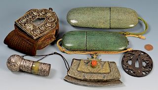 Misc. Asian items inc. Shagreen Cases