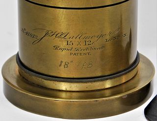 J. H. Dallmeyer Rapid Rectilinear 15x12 Lens