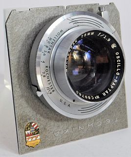 Wollensak Oscillo-Raptar 75mm f/1.9 Lens