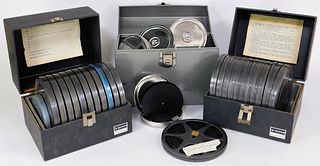 3 Metal Boxes of 8mm Movies