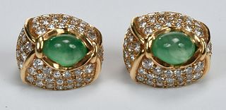 14kt. Diamond and Gemstone Earrings