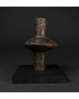 BRONZE AGE MACE HEAD ON STAND