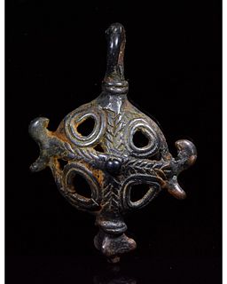 BRONZE AGE "CAGE" AMULET WITH BIRDS