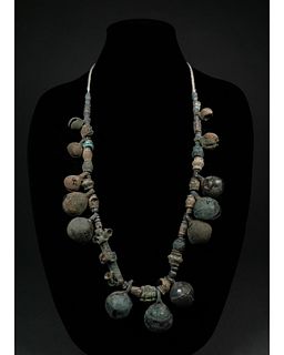 BRONZE AGE NECKLACE WITH BELL PENDANTS