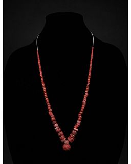 VIKING CORAL BEADED NECKLACE