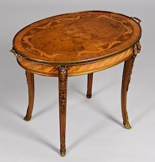 Bronze mounted Marquetry Table
