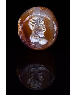 SASSANIAN CARVED SEAL BEAD