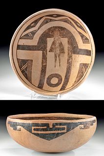 Jeddito Pottery Bowl Depicting Sipapu