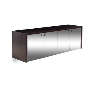 Manner of Milo Baughman
American, Mid 20th Century
Four-Door Wall Mounted Credenza
