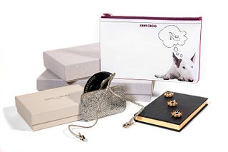 Jimmy Choo - Lot comprising envelop, little mirror and block-notes