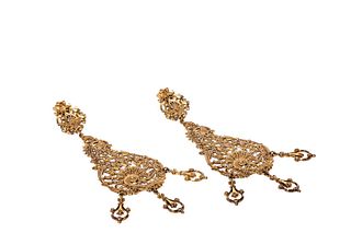 Chloé - Pair of chandelier earrings
