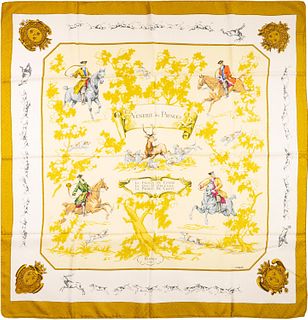 Hermès - Vénerie des Princes silk twill scarf