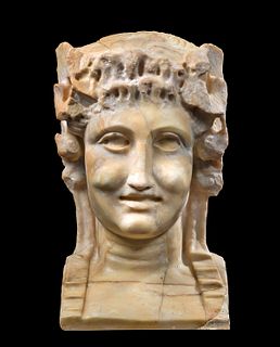Roman Bacchic Marble Bust of a Woman, ex-Sotheby's
