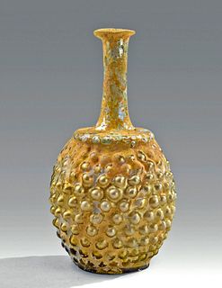 Incredible Roman Glass Stylized Grape Flask