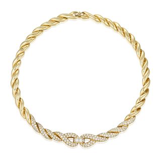 Fred Diamond Link Chain Necklace